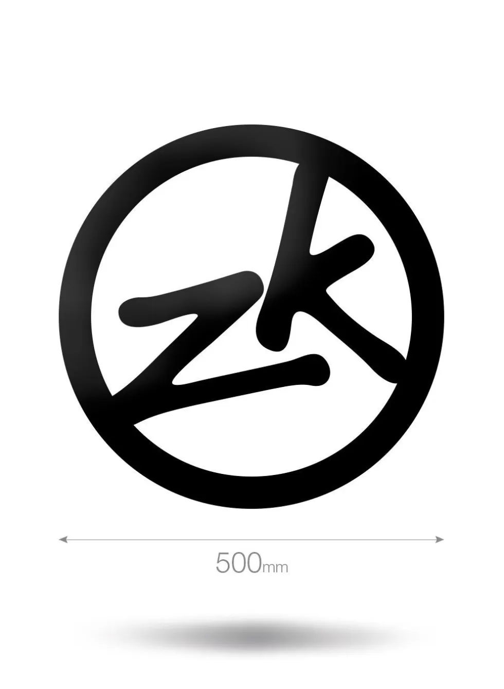 Hot 500Mm Circle Zk Vinyl Sticker Men Accessories