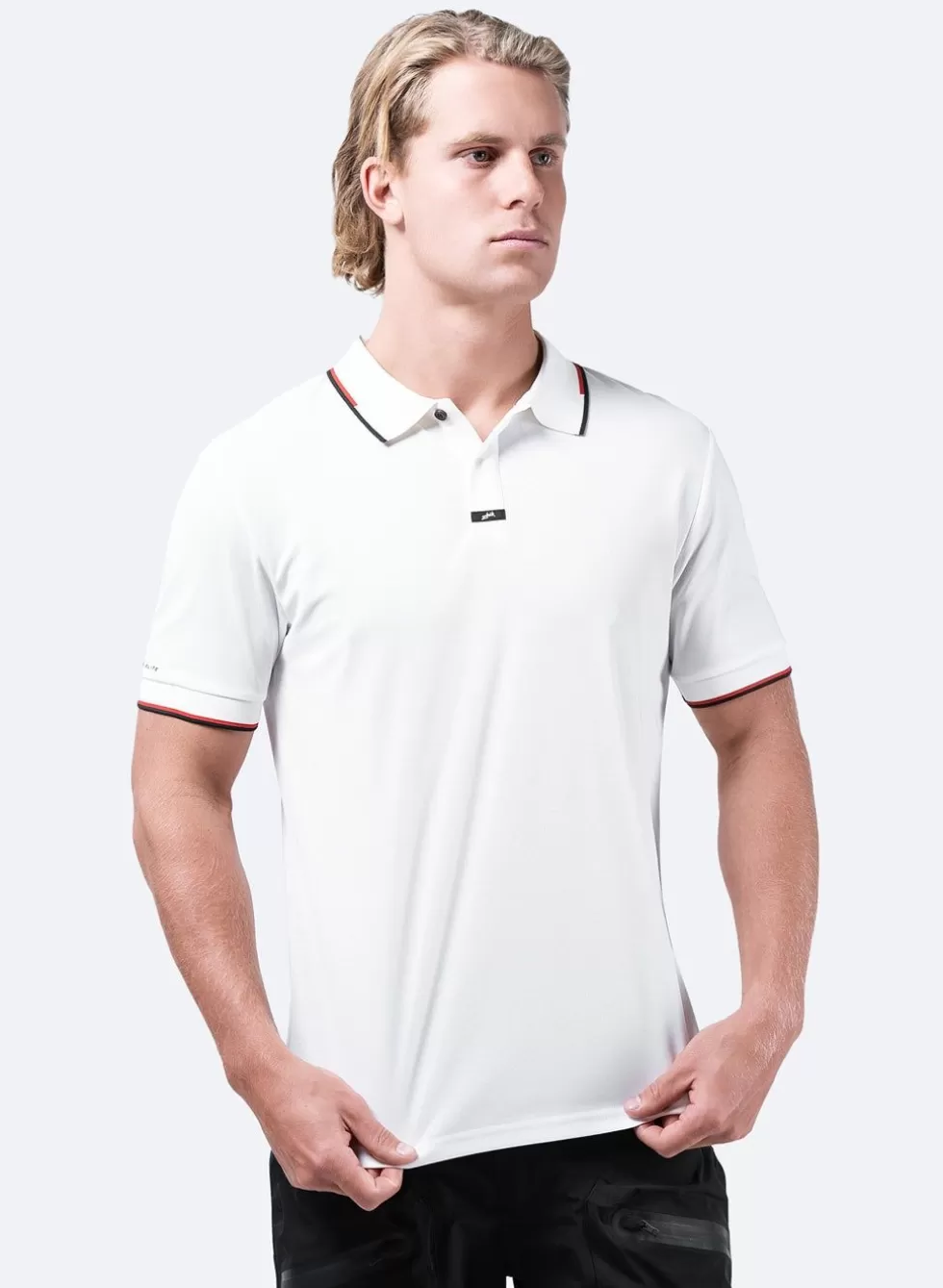 Cheap Mens Elite Polo - White Men Sun Protection Tops