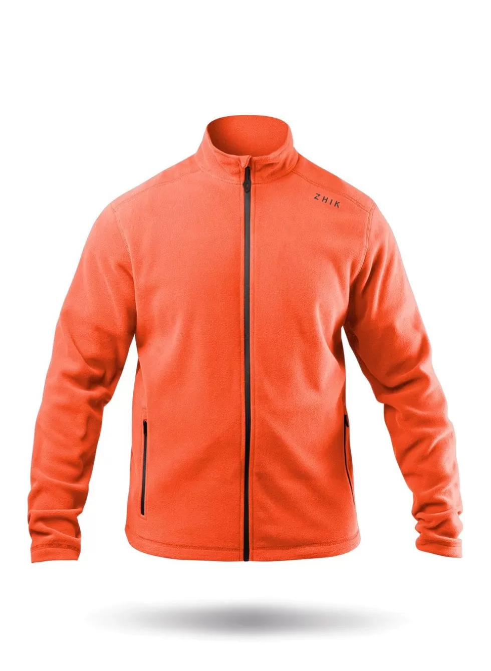 Best Sale Mens Flame Red Full Zip Fleece Jacket Men Midlayers