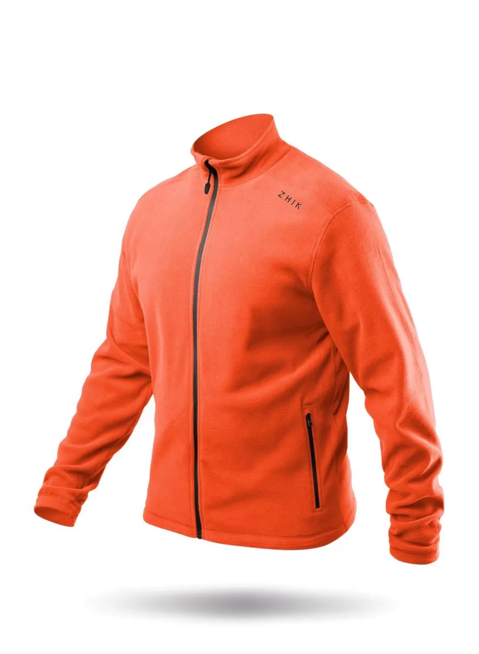 New Mens Flame Red Full Zip Fleece Jacket Men Fleeces