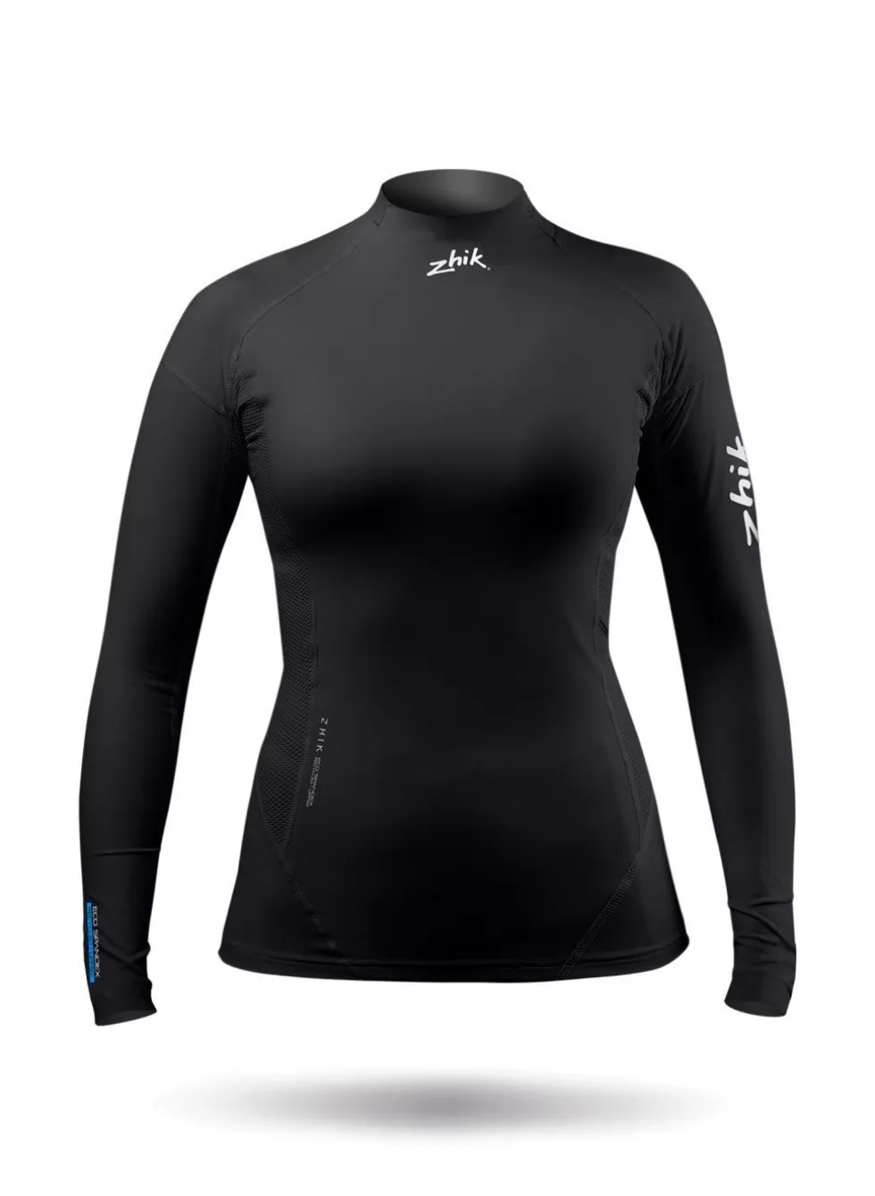 Store Womens Black Eco Spandex Long Sleeve Top Women Hot Conditions