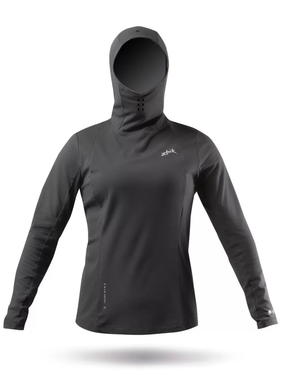 Flash Sale Womens Black motion Hooded Top Women Sun Protection Tops