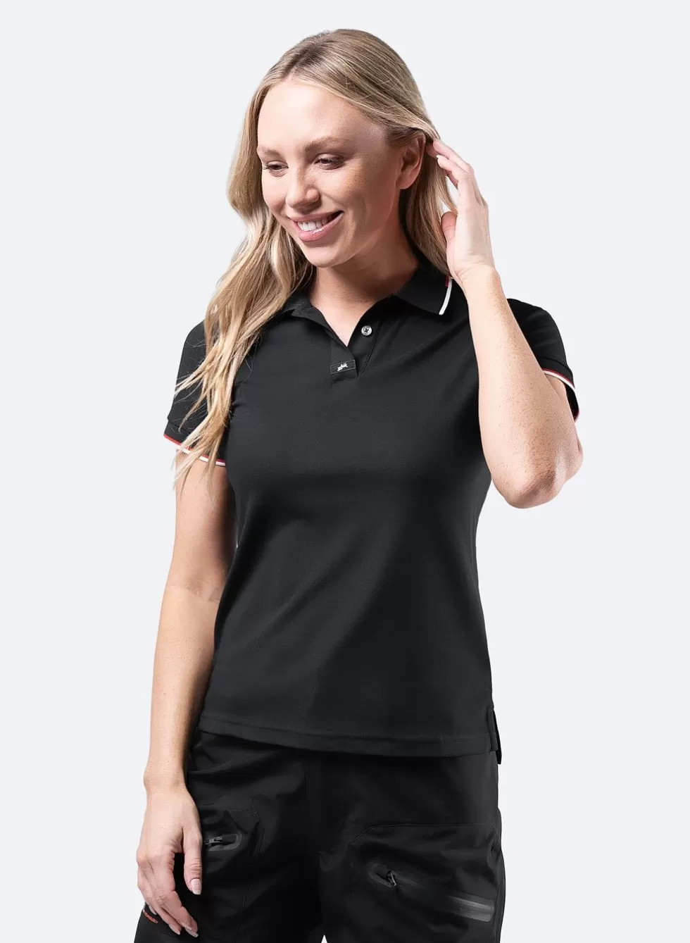 Fashion Womens Elite Polo - Black Women Sun Protection Tops