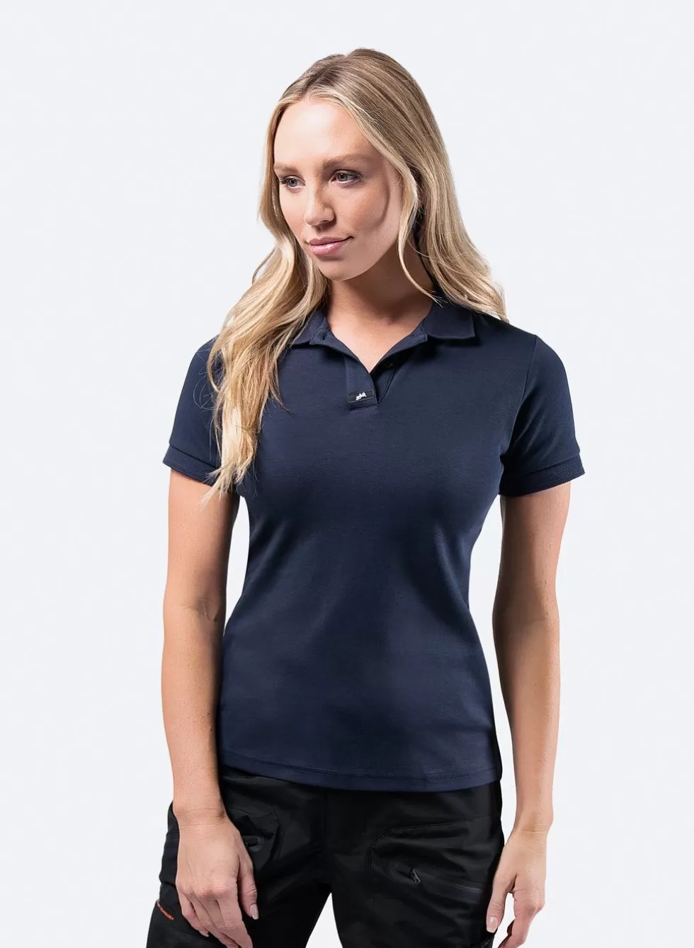 Hot Womens Pima Cotton Polo - Navy Women Polos