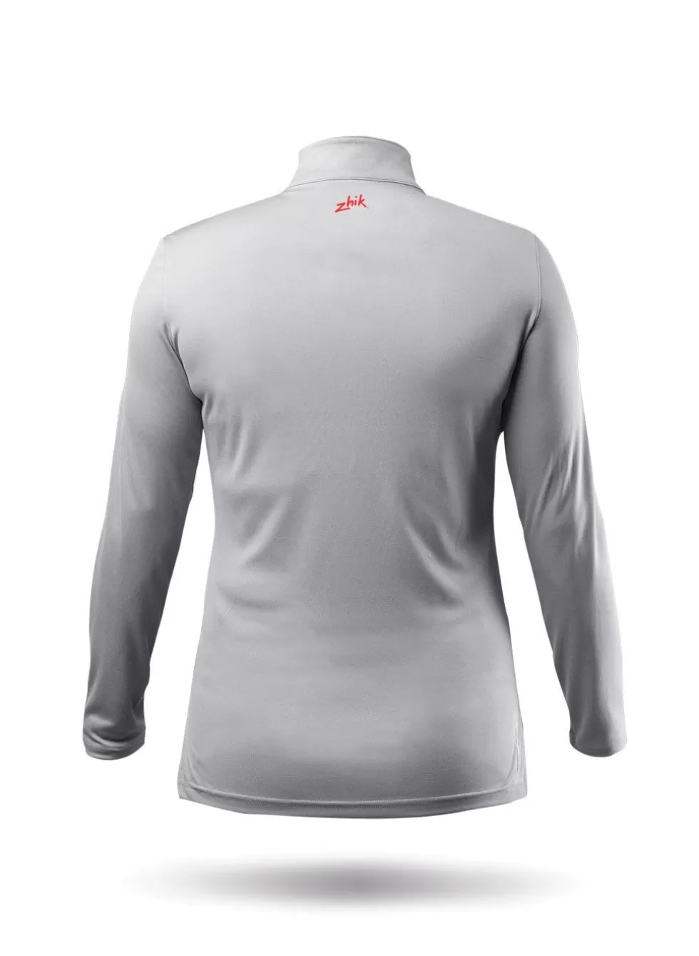 Clearance Womens Uvactive High Collar 1/4 Zip Top - Grey Women Sun Protection Tops