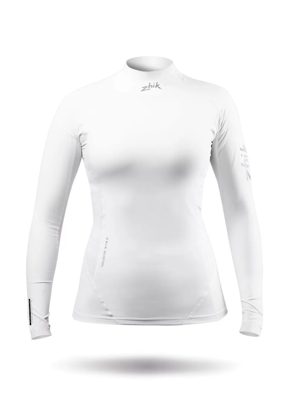 Outlet Womens White Eco Spandex Long Sleeve Top Women Hot Conditions